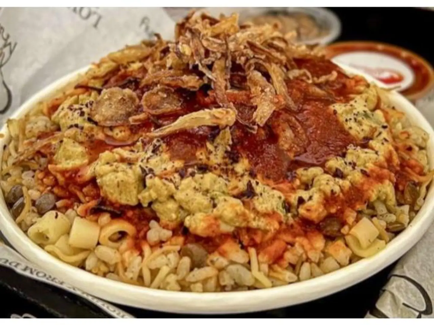 Koshari With Chicken Shawarma - Small