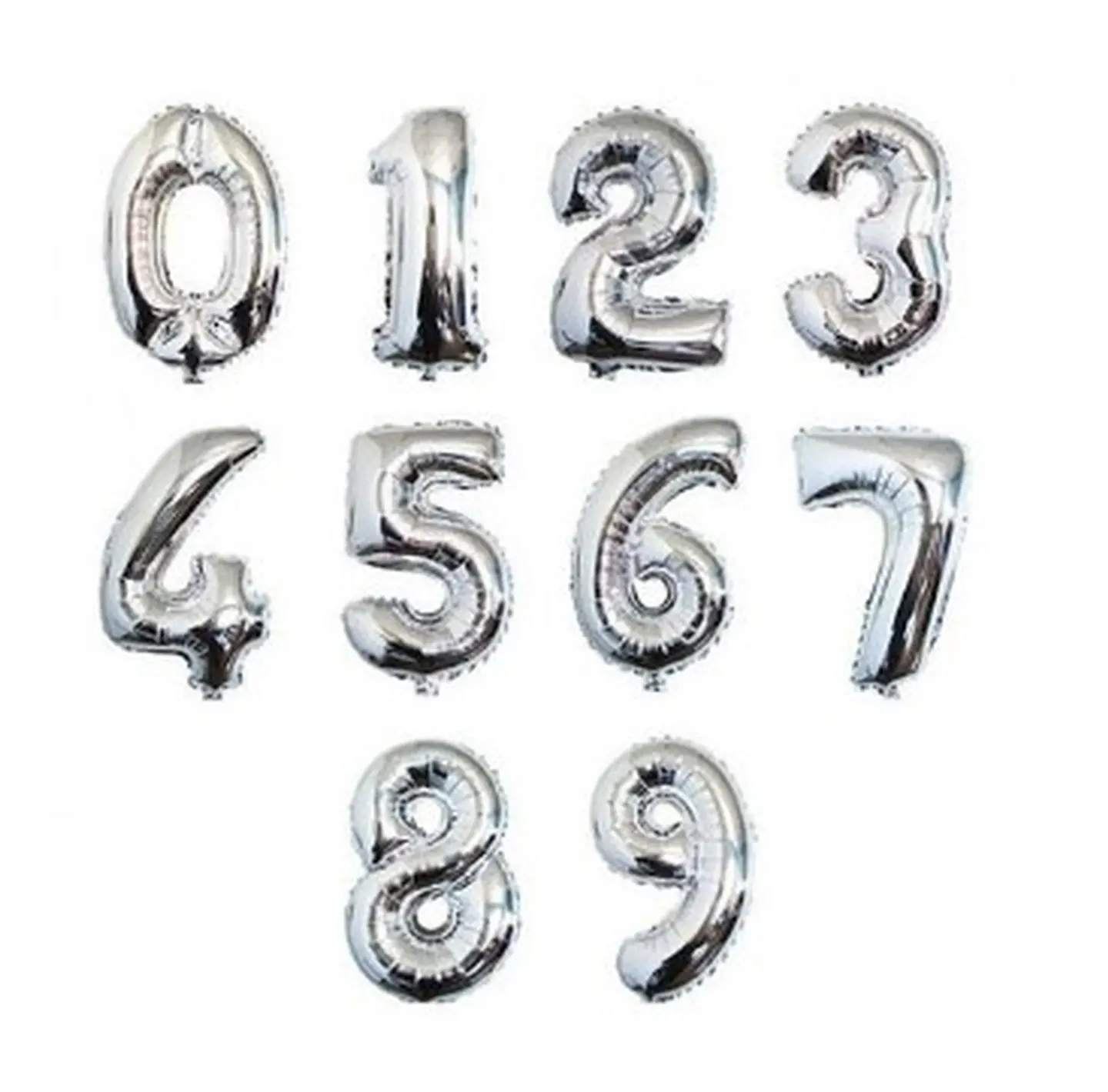 Helium Tin Number Gold Rose - Small
