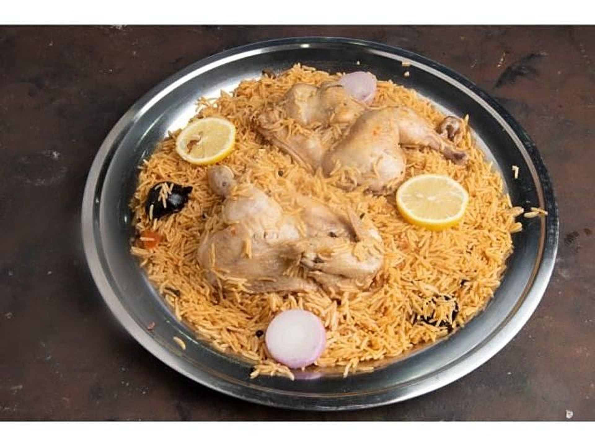 نص دجاج مظبي - نص دجاجة مع الارز الشعبي