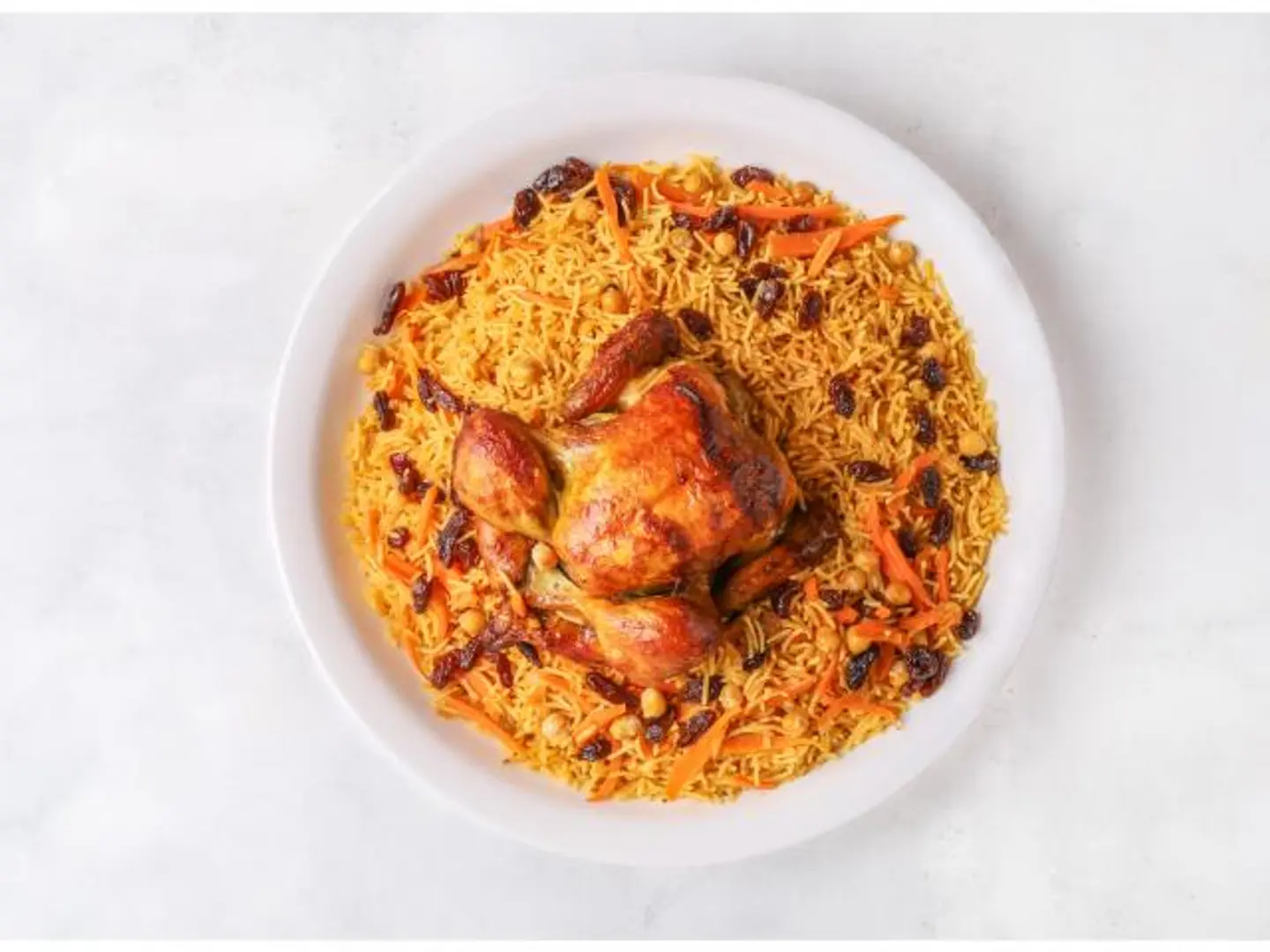Grilled Chicken With Rice - Quarter Of A Chicken