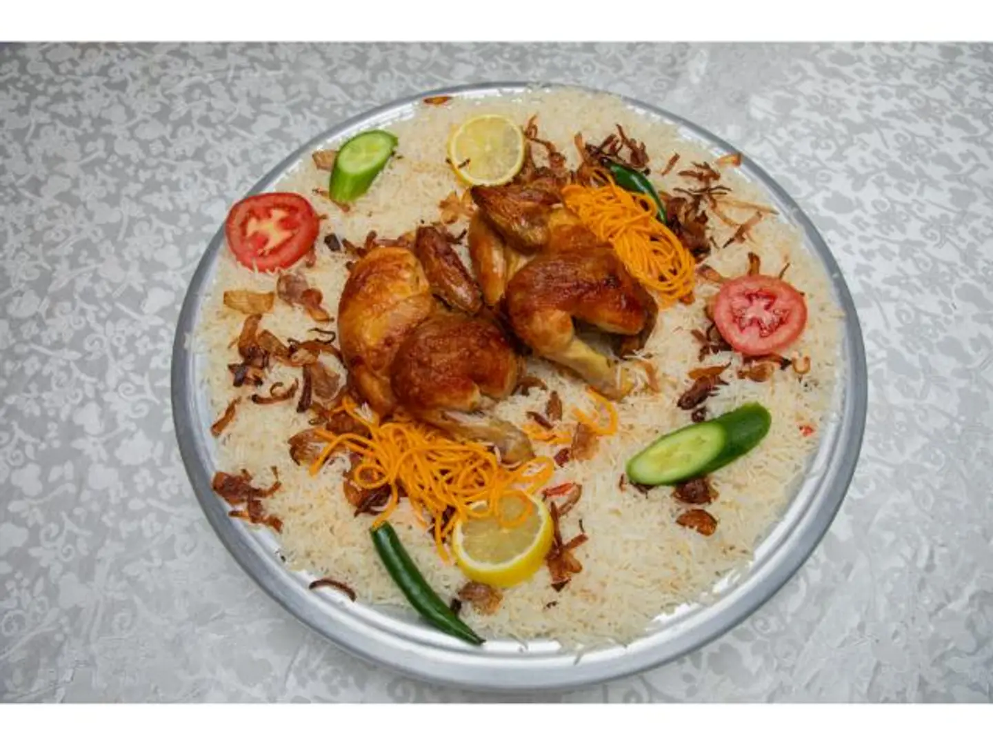 Grilled Chicken With Rice - Quarter Of A Chicken