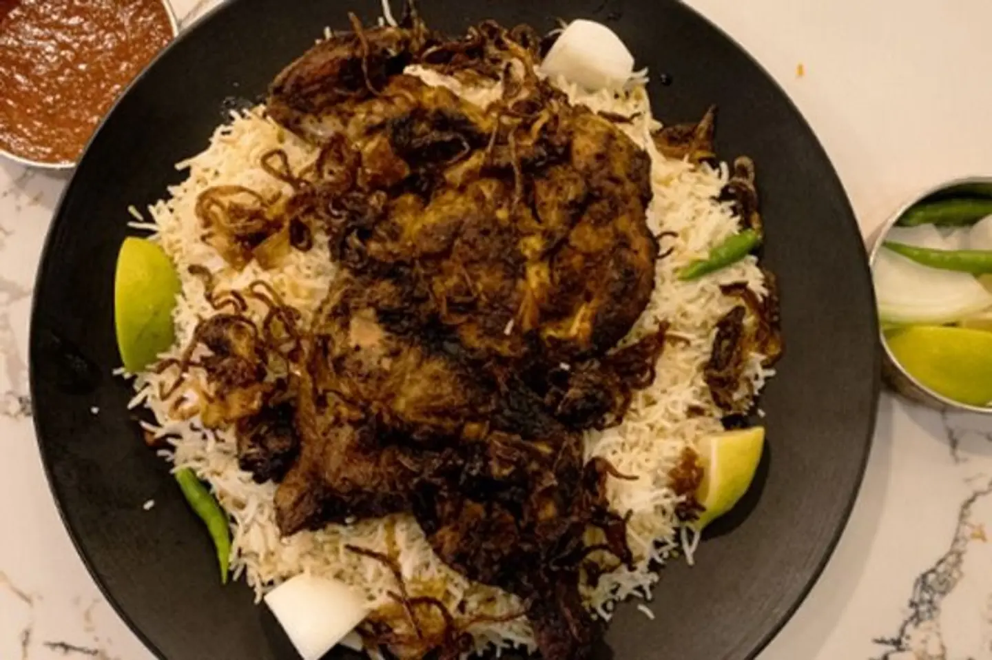 دجاج على الفحم - نص حبة دجاج