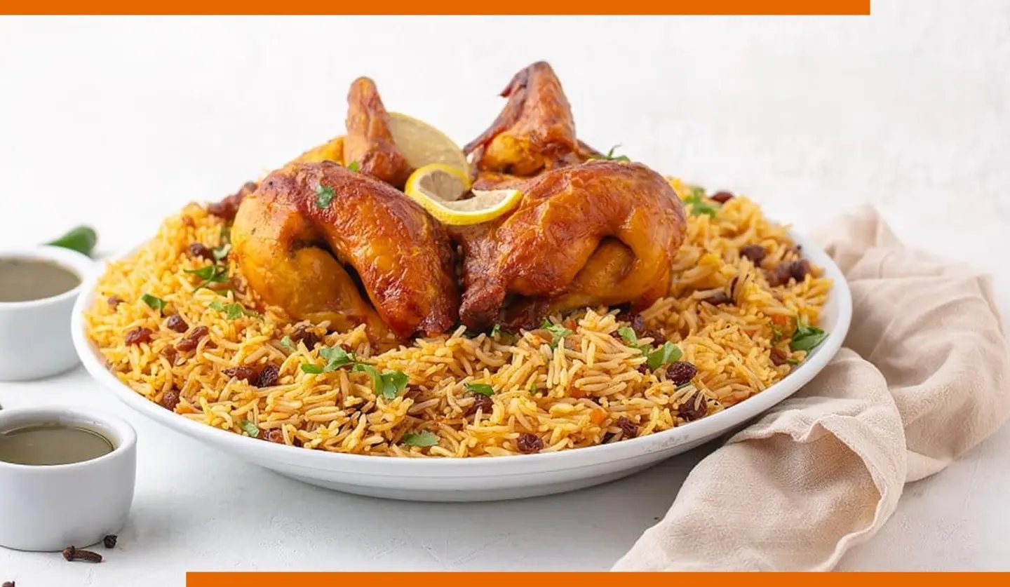 دجاج مقلي مع الرز - نص حبة