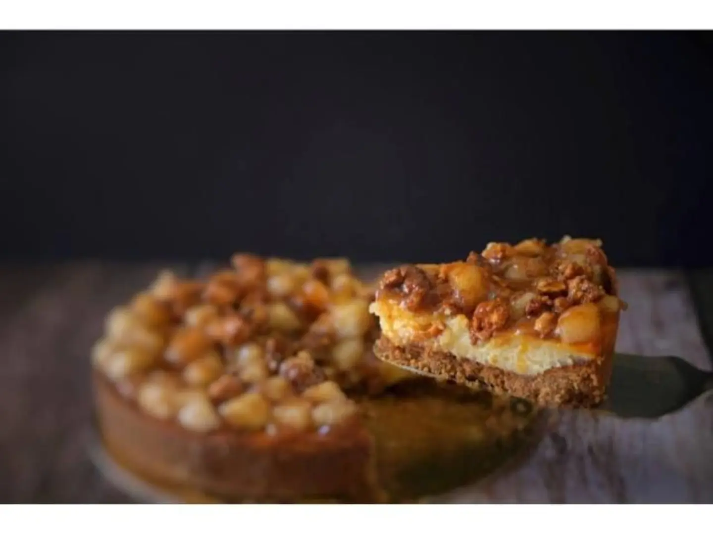 تشيز كيك تفاح و كراميل - صغير