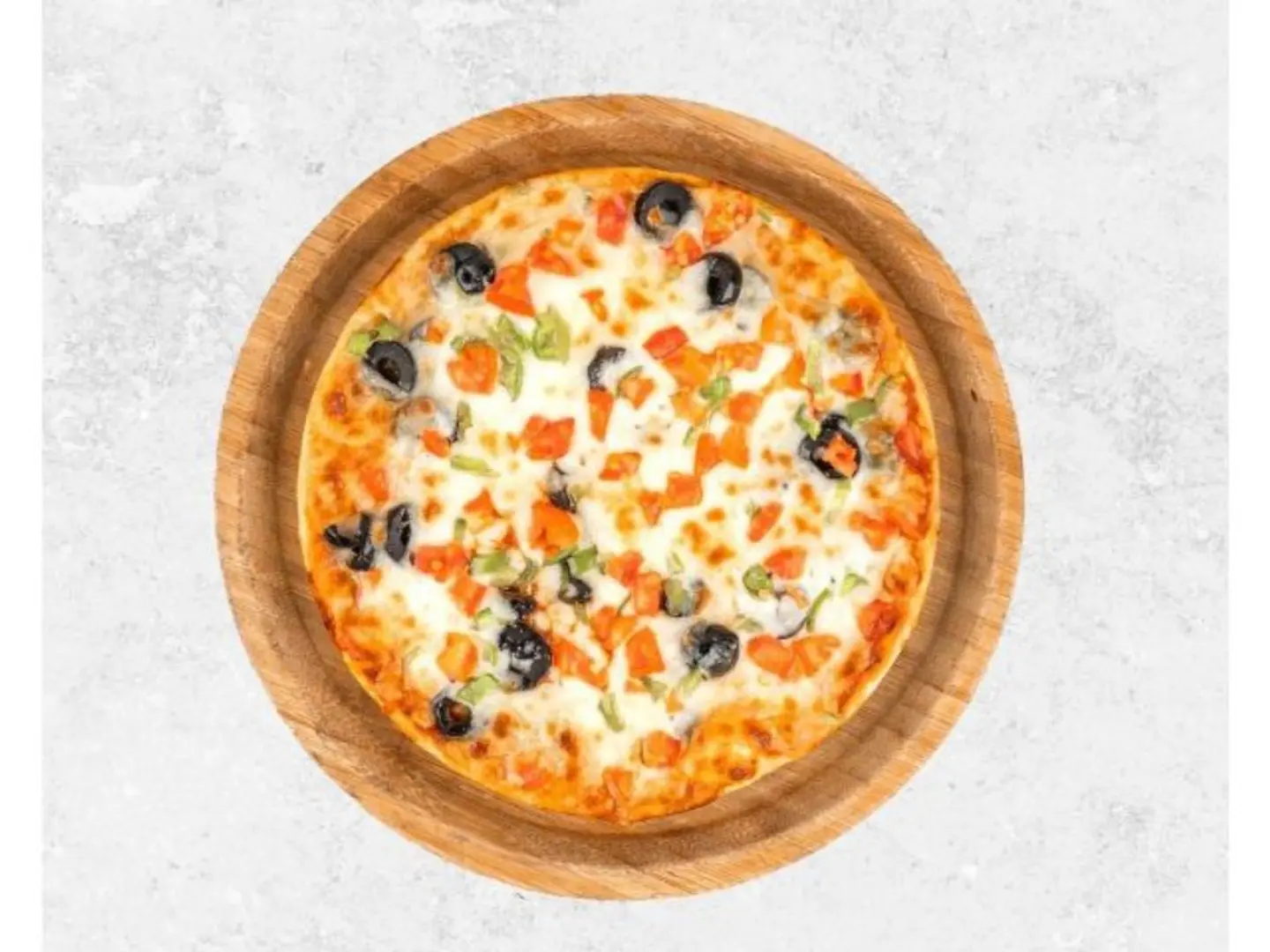 بيتزا خضار مع جبنة تشدر - صغير