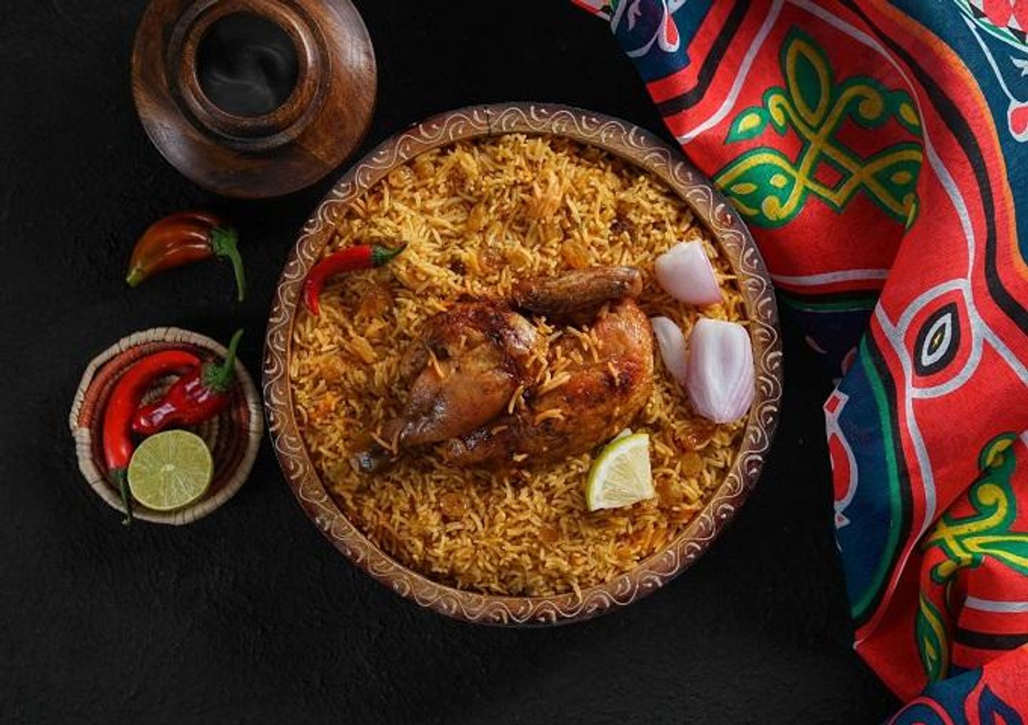 كبسة بيت دجاج فرن - نص حبة دجاج