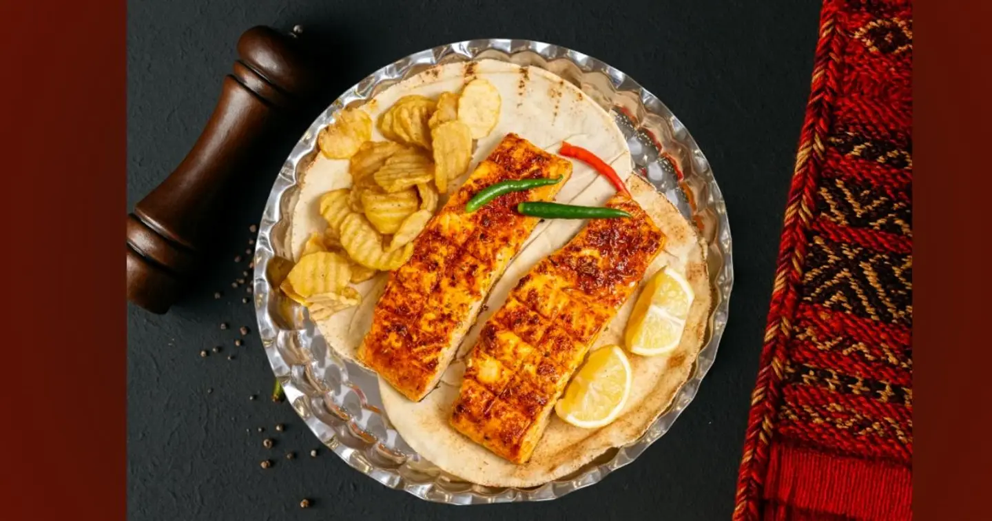 سمك سالمون بالفرن بدون رز - 500 جرام