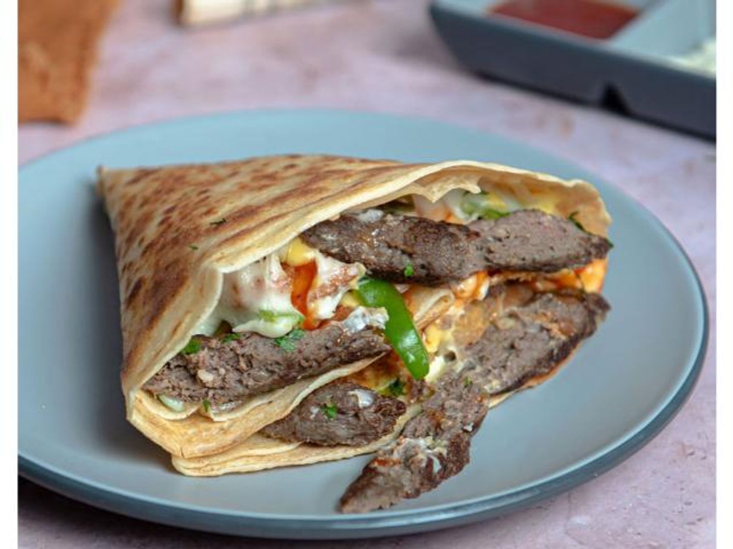 Beef Burger Crepe - Triangle