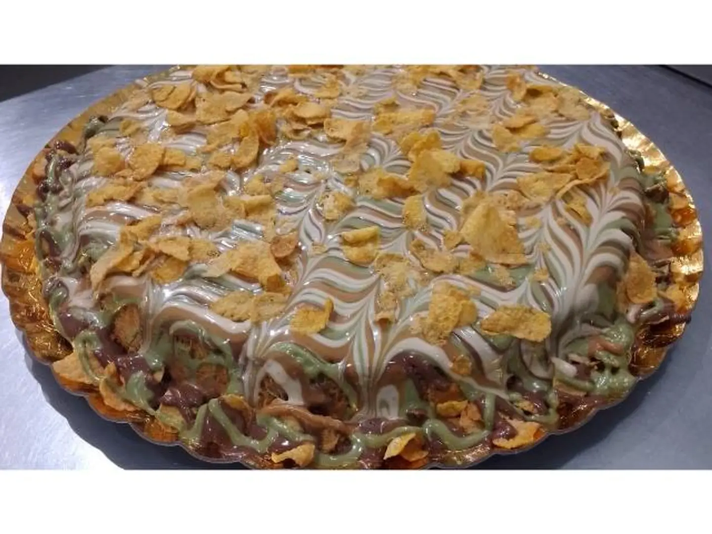 Kunafah With Cream With Cocktail Sauce - Small