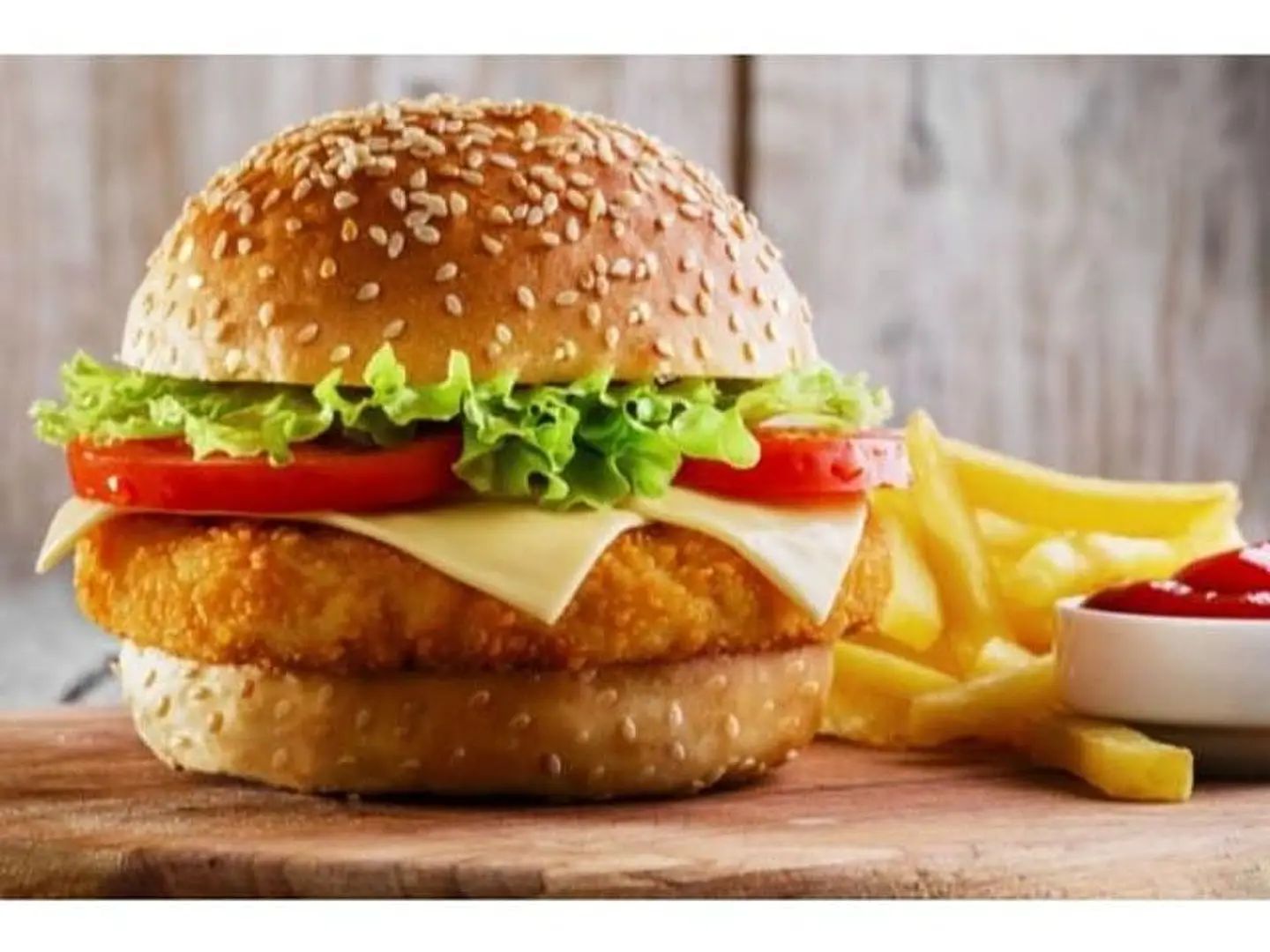 Breaded Chicken Burger - Small