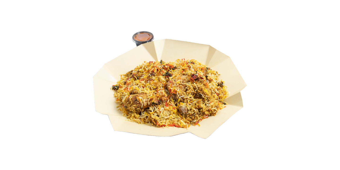 Chicken Biryani Plate - Whole Chicken