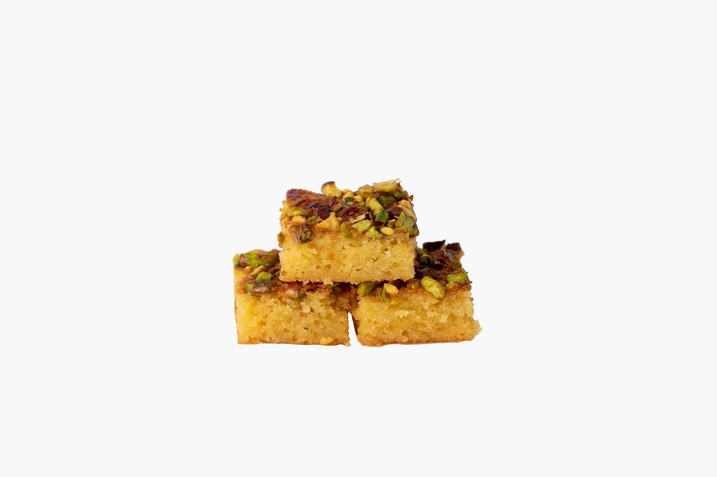 Pistachio Basbousa - 500 Grams
