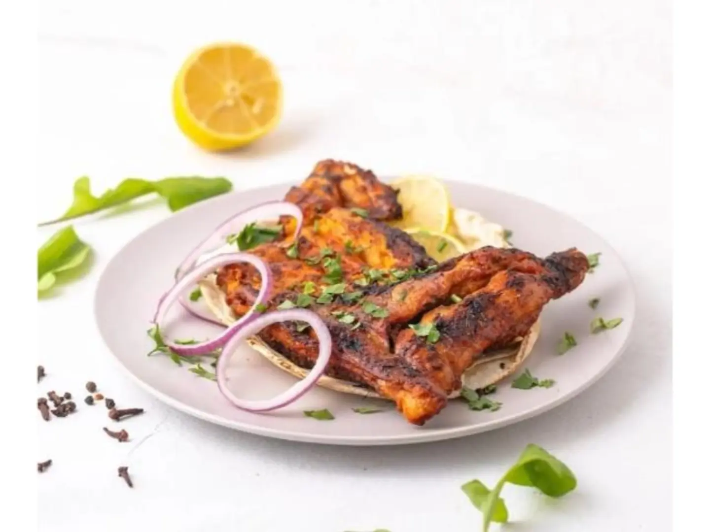 Half Charcoal Chicken - Plain Chicken