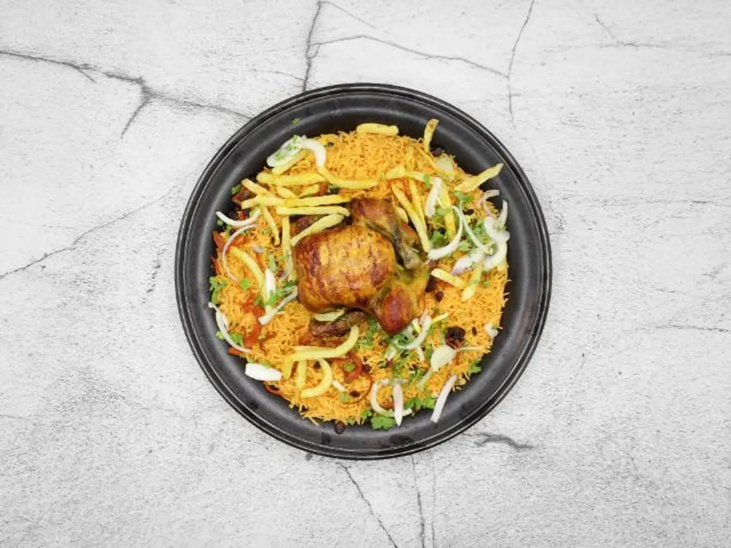 دجاج شواية مع الأرز عادي - صغير