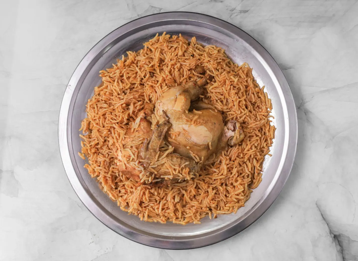 دجاج مضغوط - نصف دجاجة