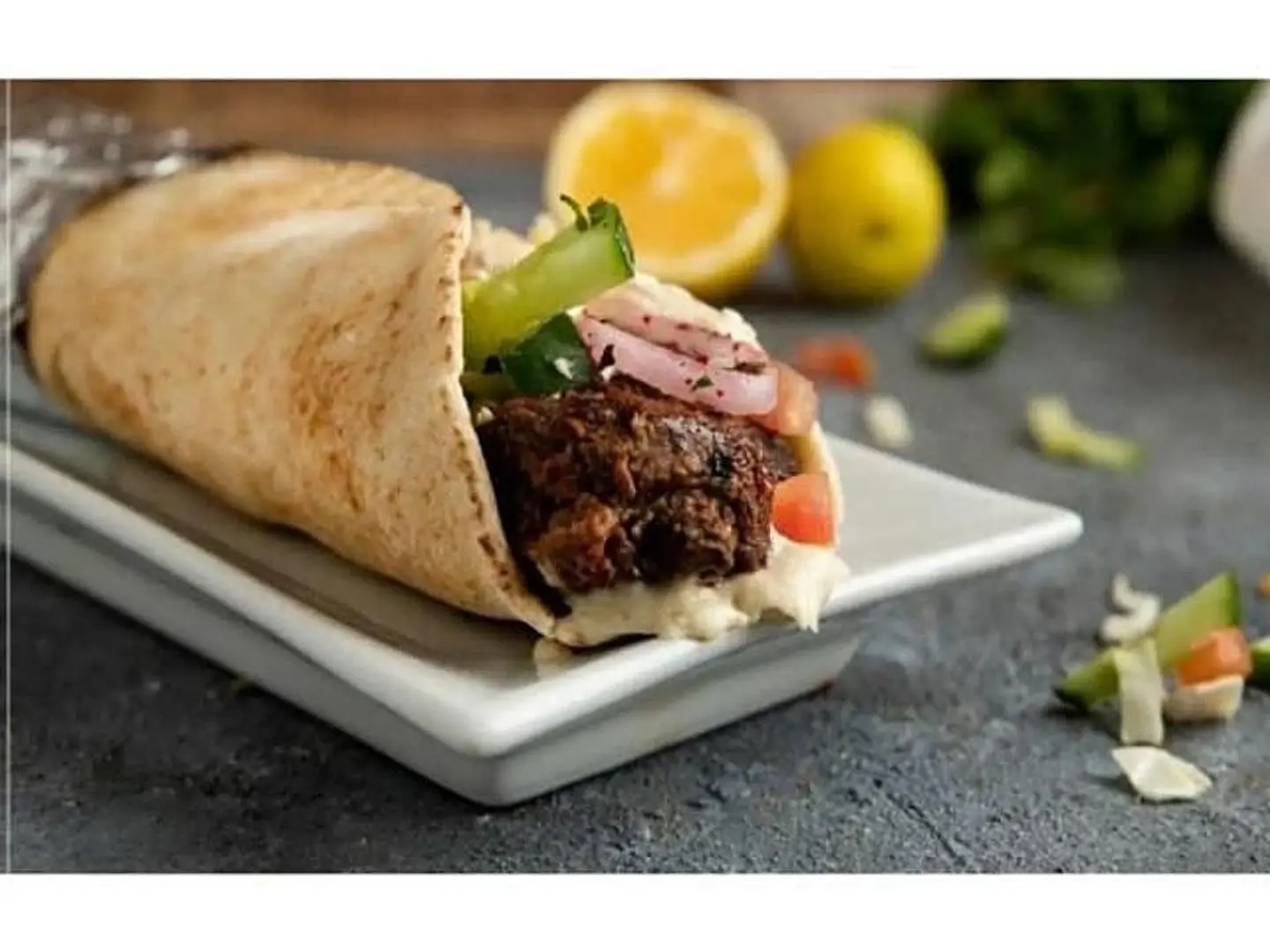 Lamb Cubes Sandwich - 1 Skewer