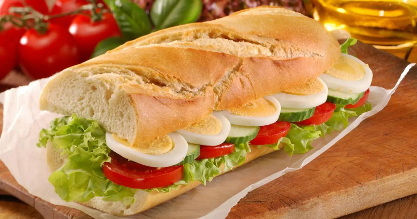 Boiled Egg Sandwich With Cheese - Half Sandwich