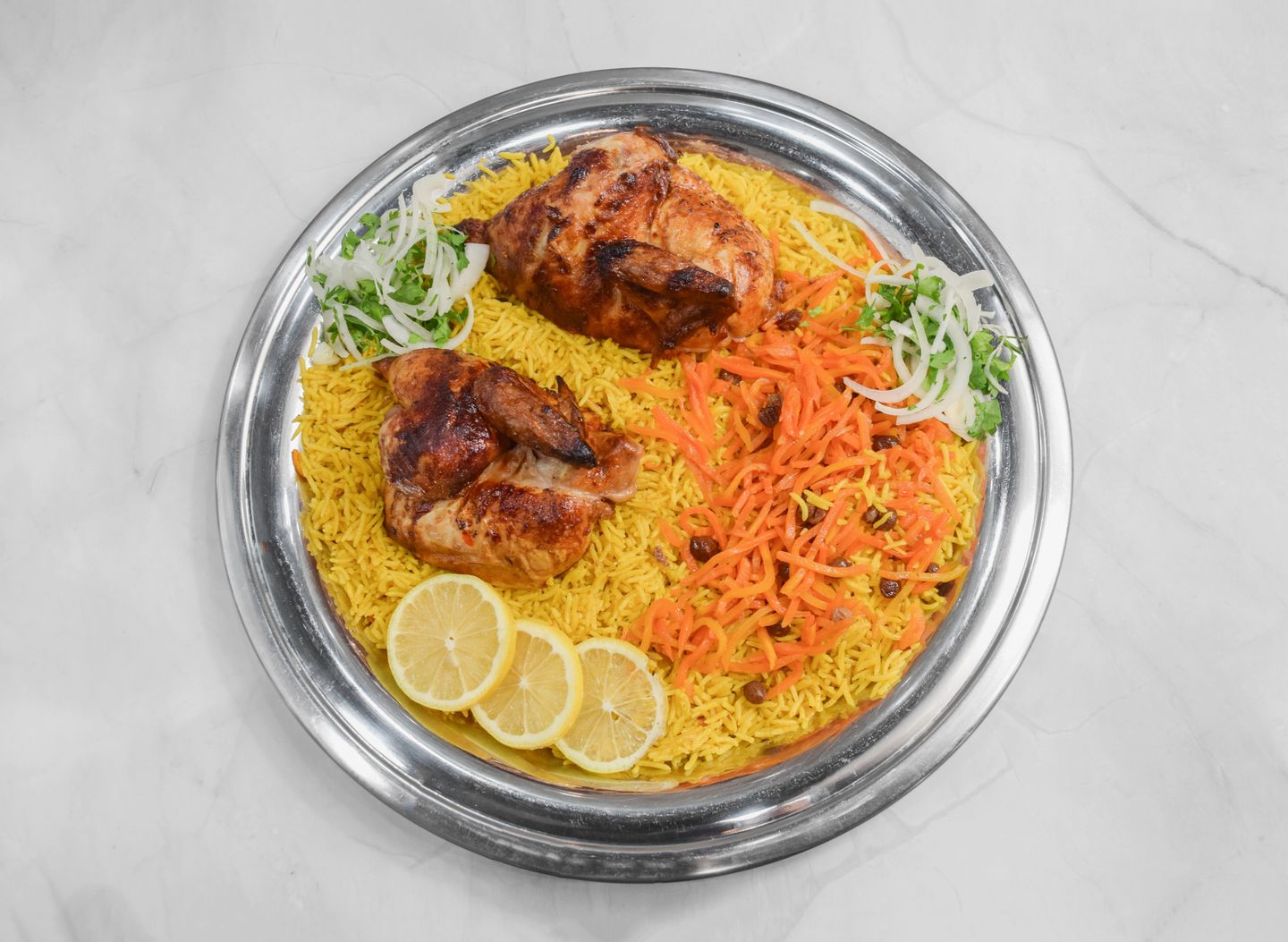 دجاج شواية مع الارز - ربع دجاج مع الارز