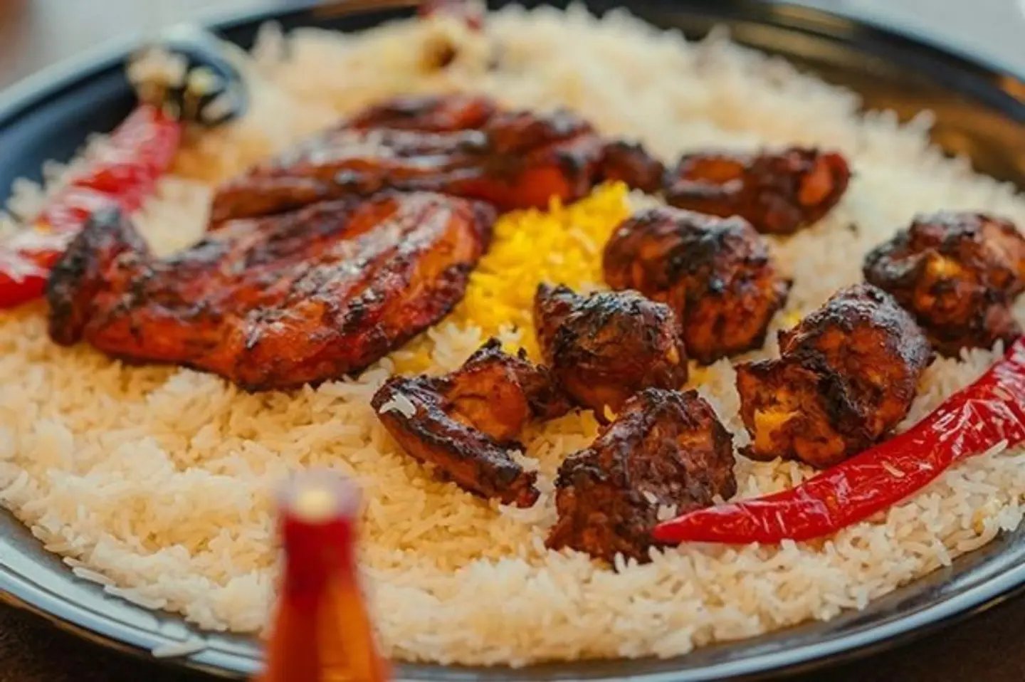 أوصال دجاج - مع رز احمر