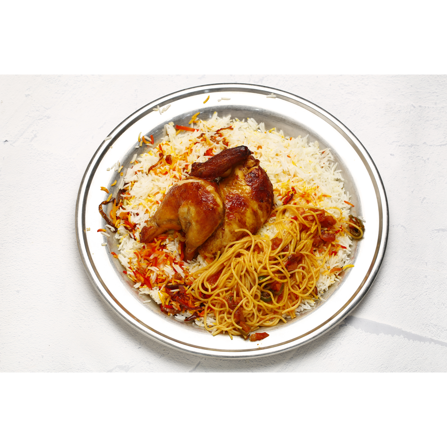 دجاج شواية رز ابيض - دجاج شواية رز ابيض-ربع دجاج