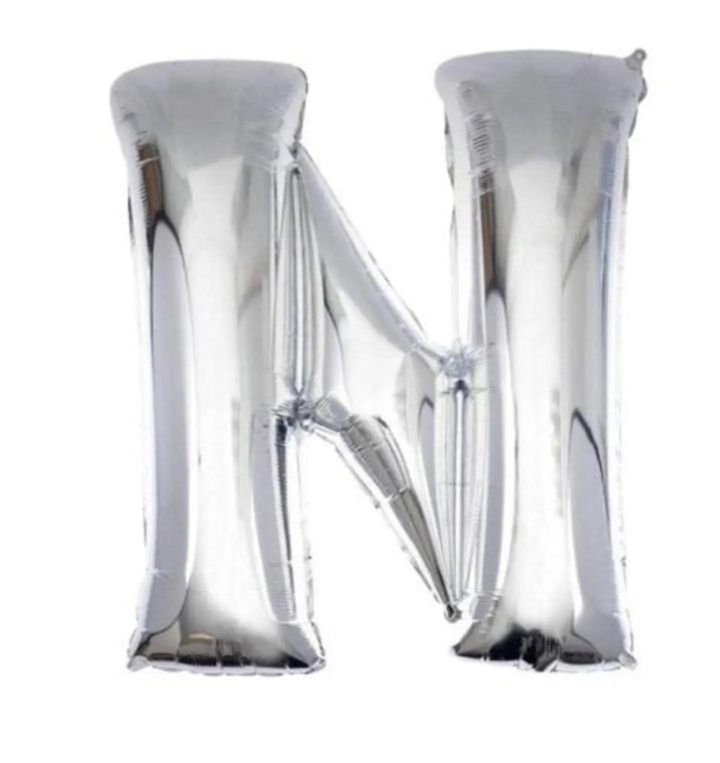 بالون بحرف ن - فضي