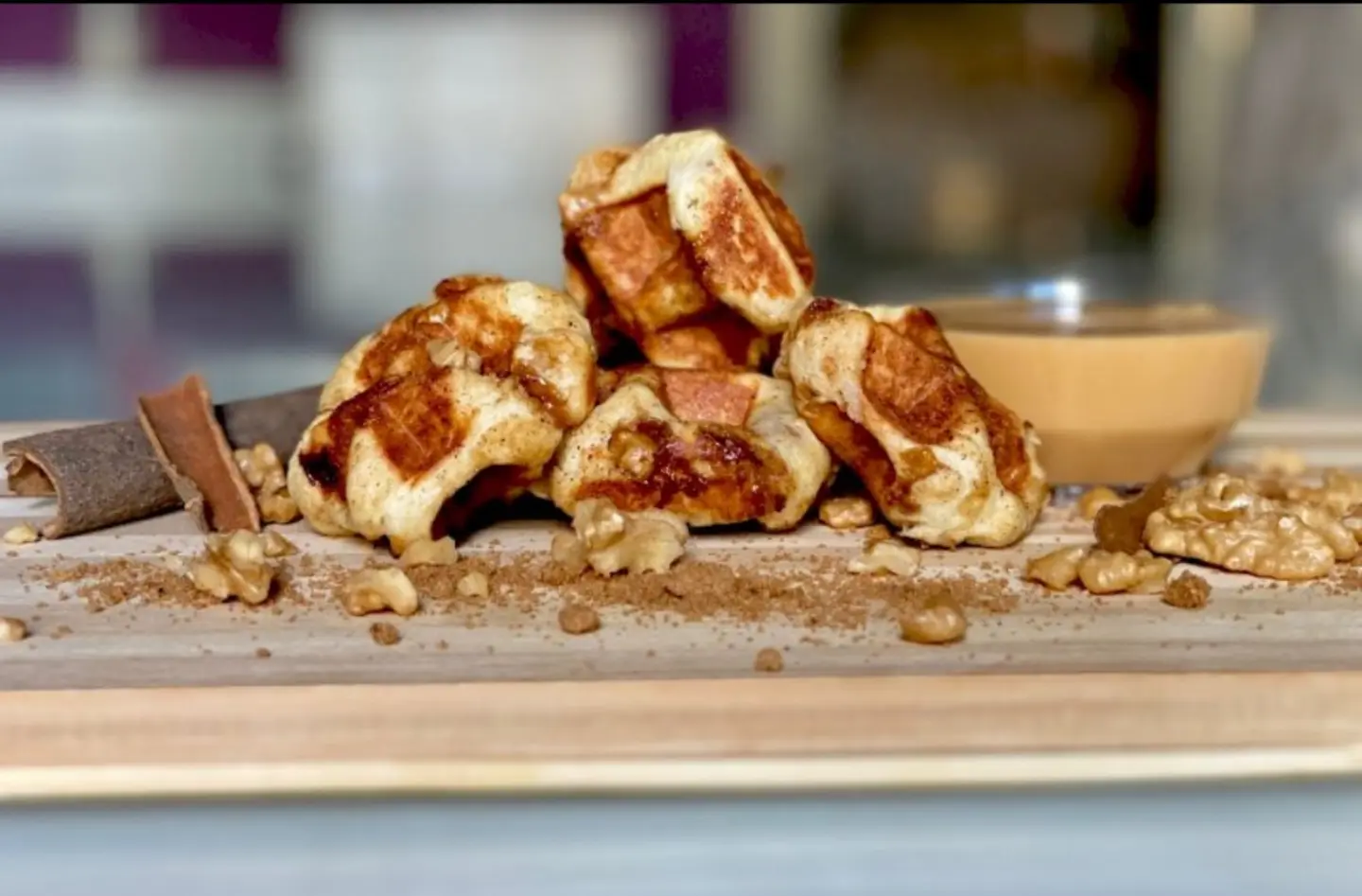 Sweet Waffle Stuffed With Walnuts - Medium