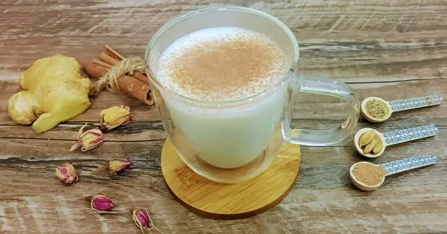 زنجبيل بالحليب - وسط