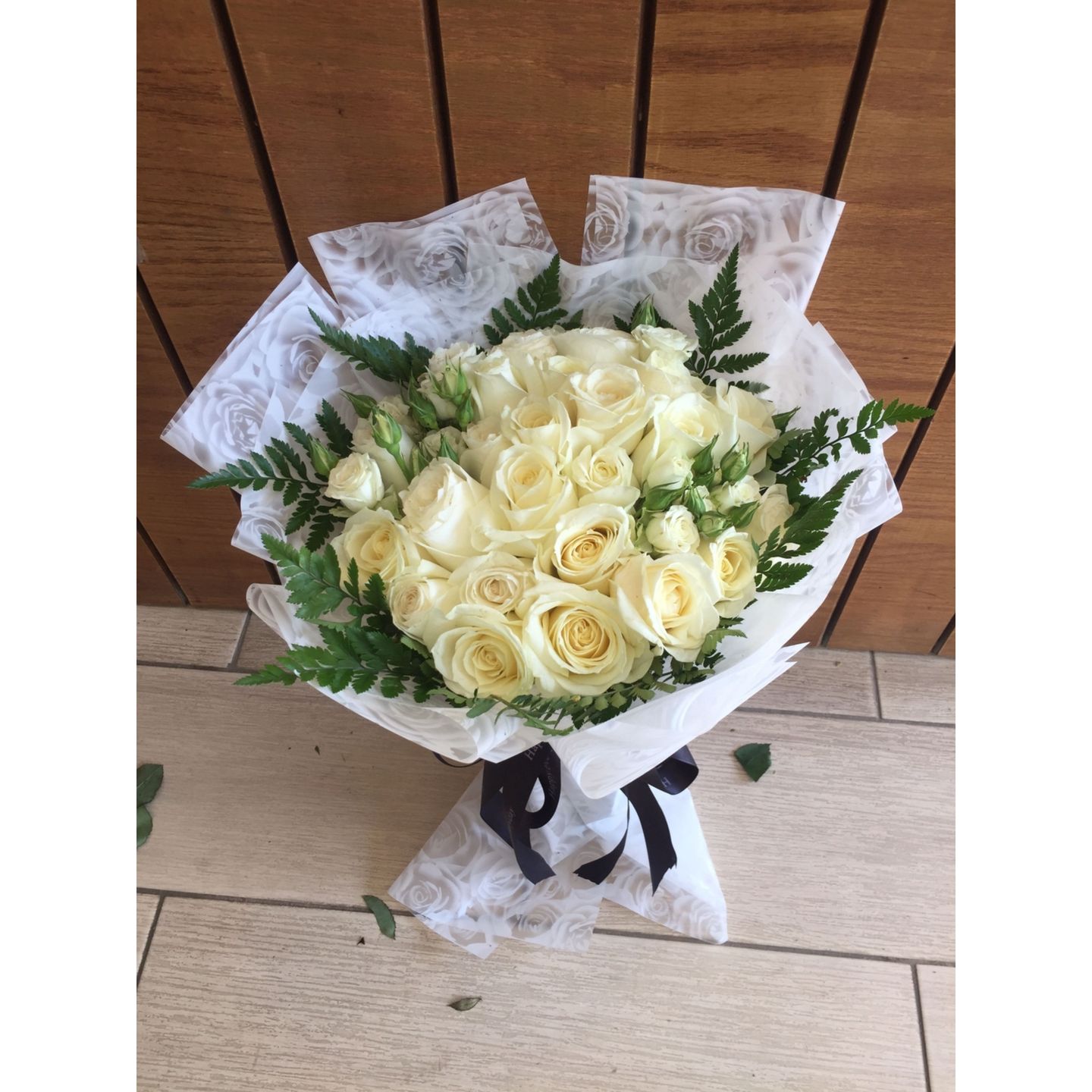 White Roses Bouquet - Small