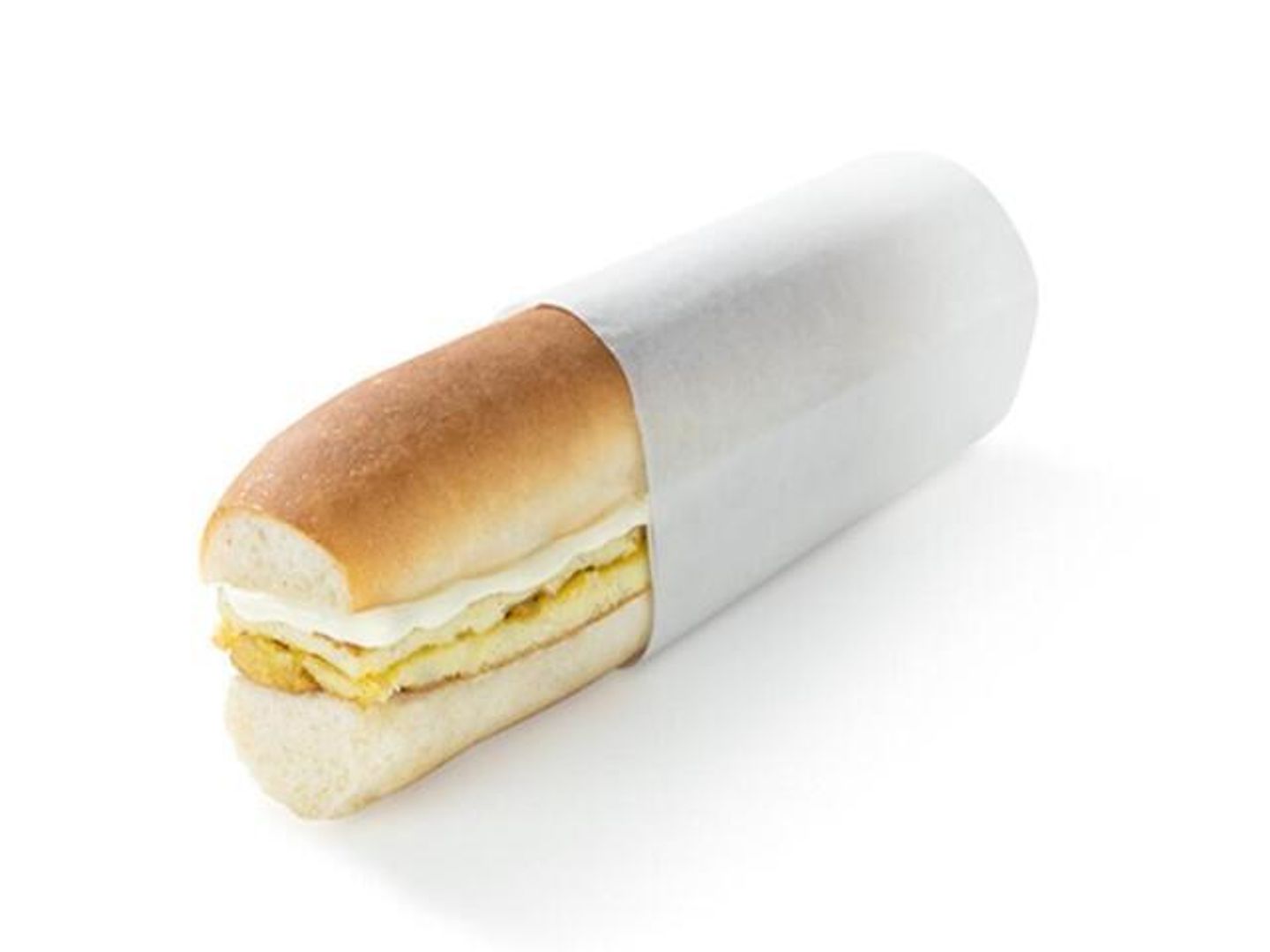Fried Egg Sandwich With Cheese - Plain Bread