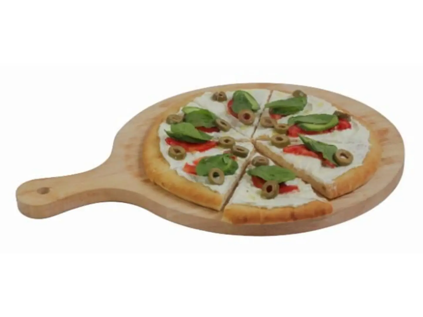 منقوشة لبنة وخضار - عجين أبيض