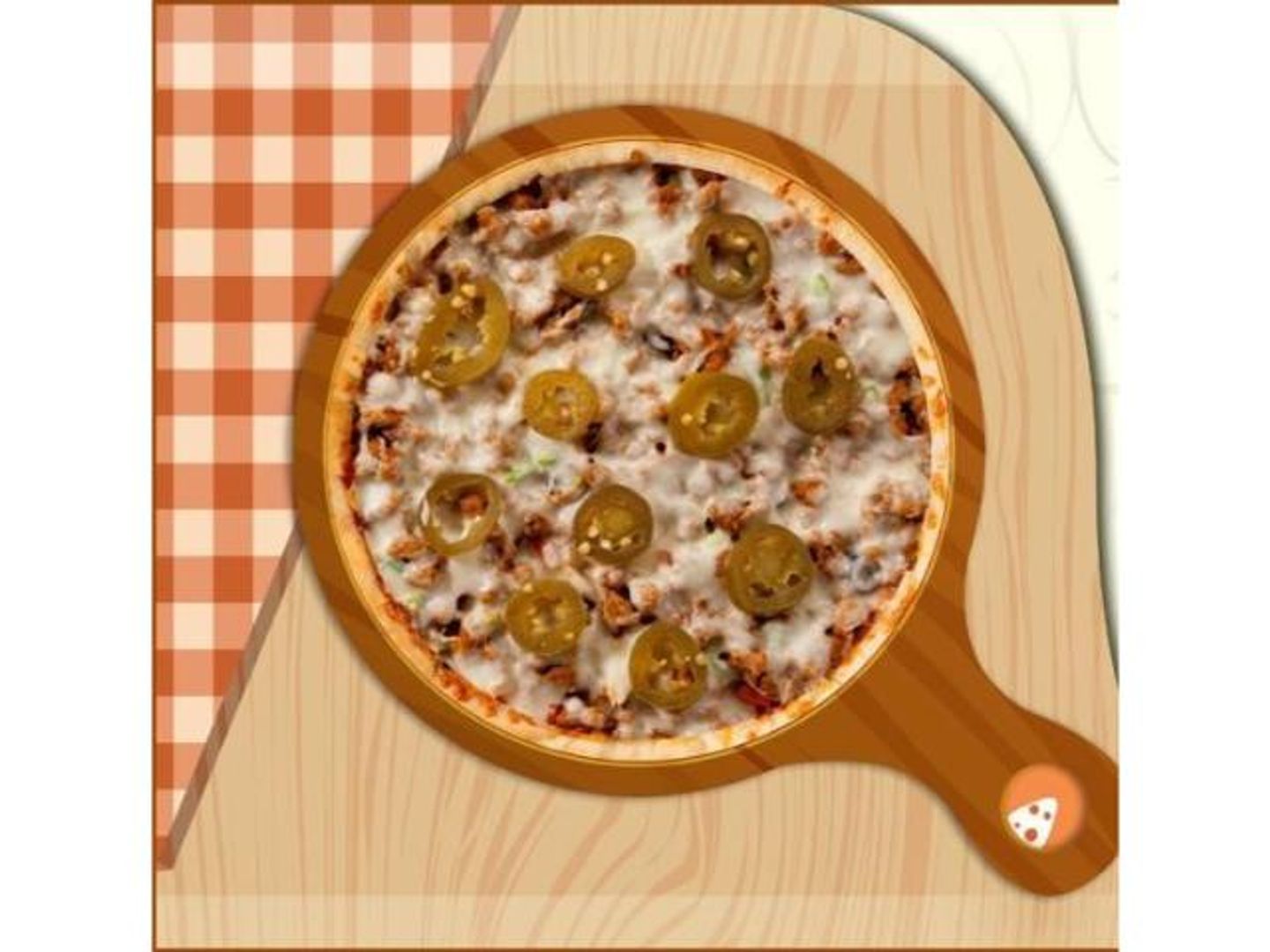 Meat Pizza With Cheese Toppers - Small