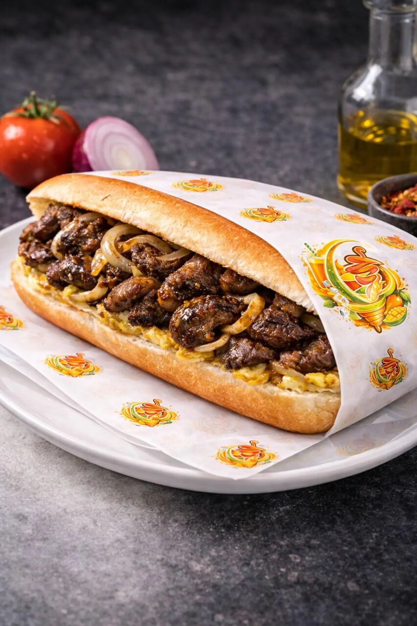 Zaman Liver Sandwich - ½ Sandwich