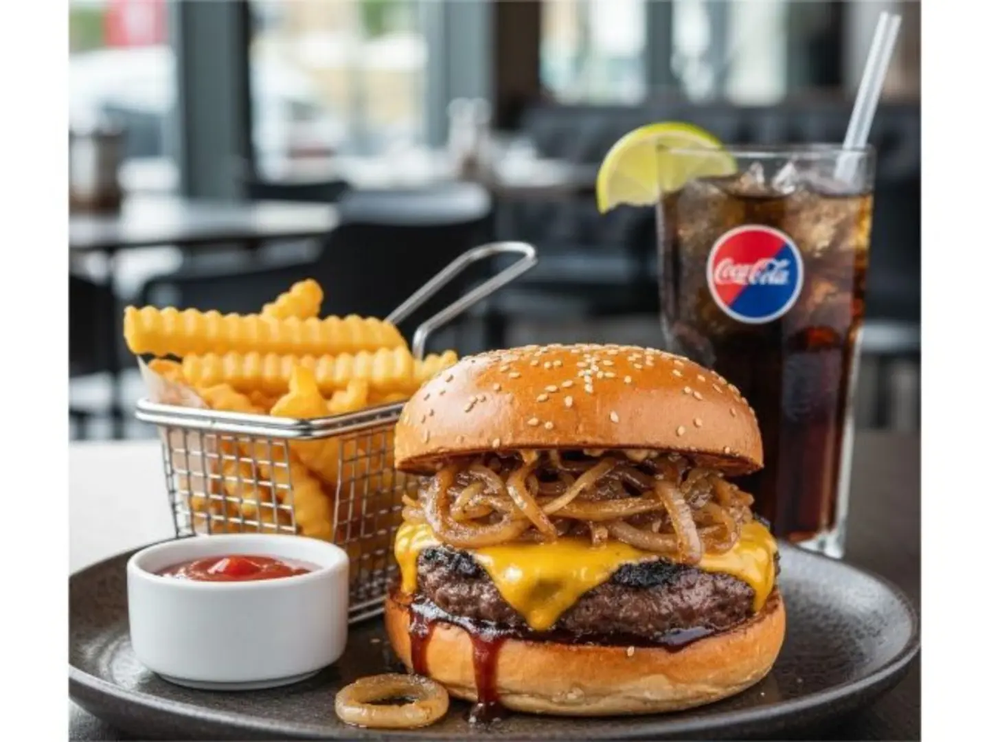 Smoky Beef Burger Meal - Single