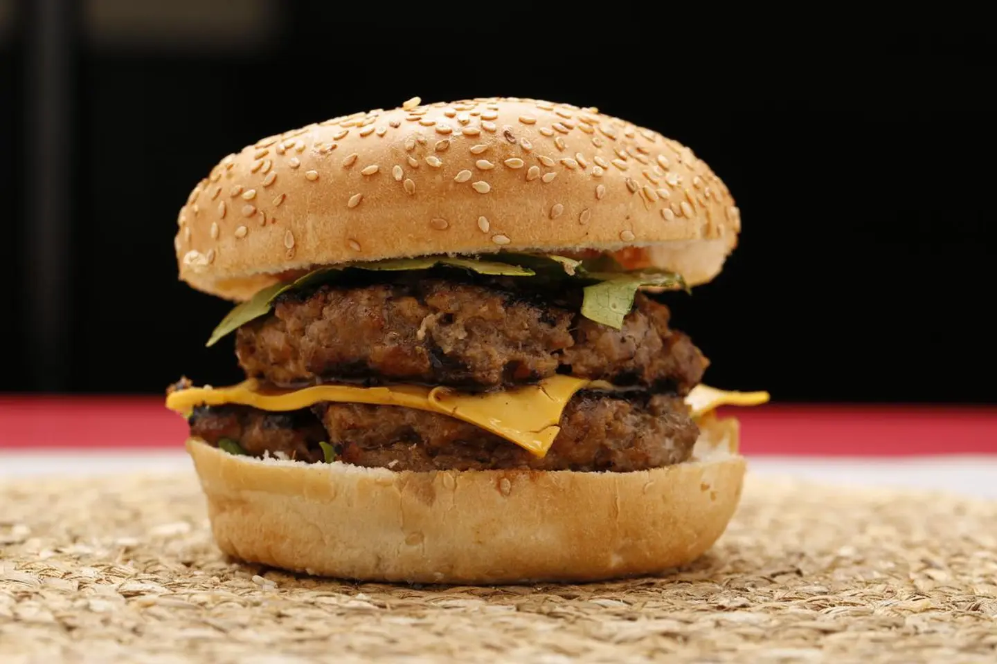 Double Burger Fresh Grilled Beef - Sandwich