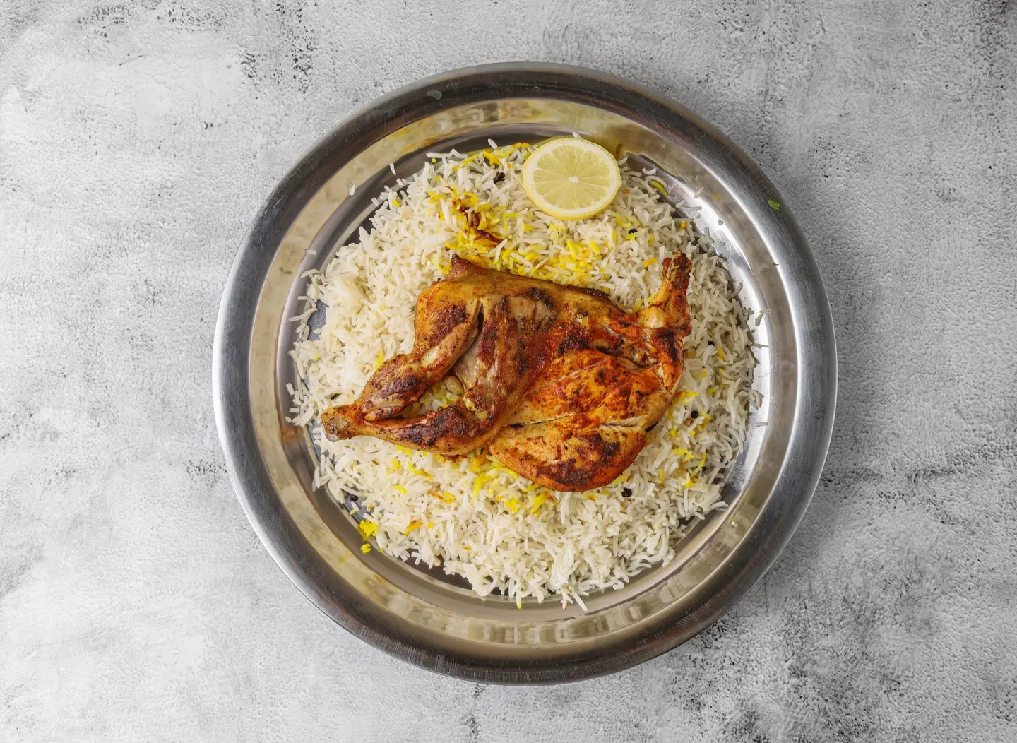نص حبة دجاج مظبي - سادة