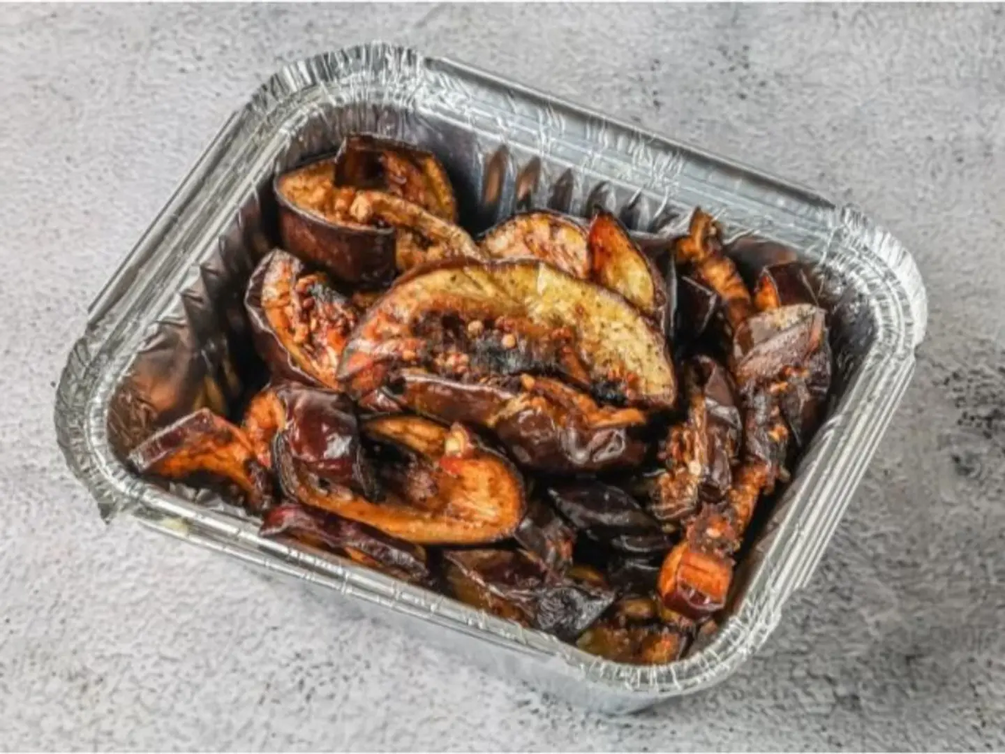 Mixed Plate Of Fried Potatoes, Eggplant, And Peppers - Large