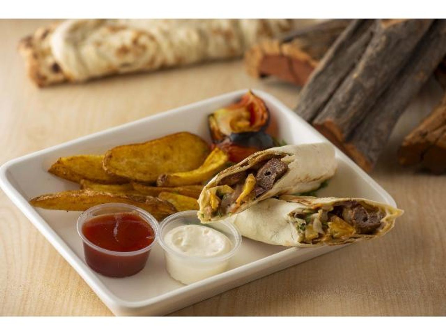 Arabic Shawarma Sandwich With Cheese - Small