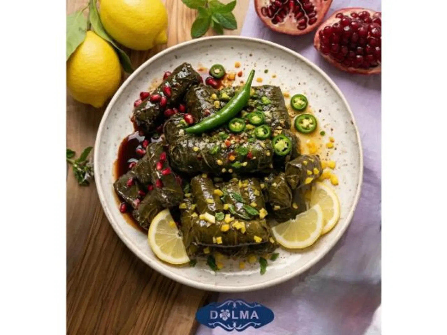 Mixed Grape Leaves - 6 Pieces
