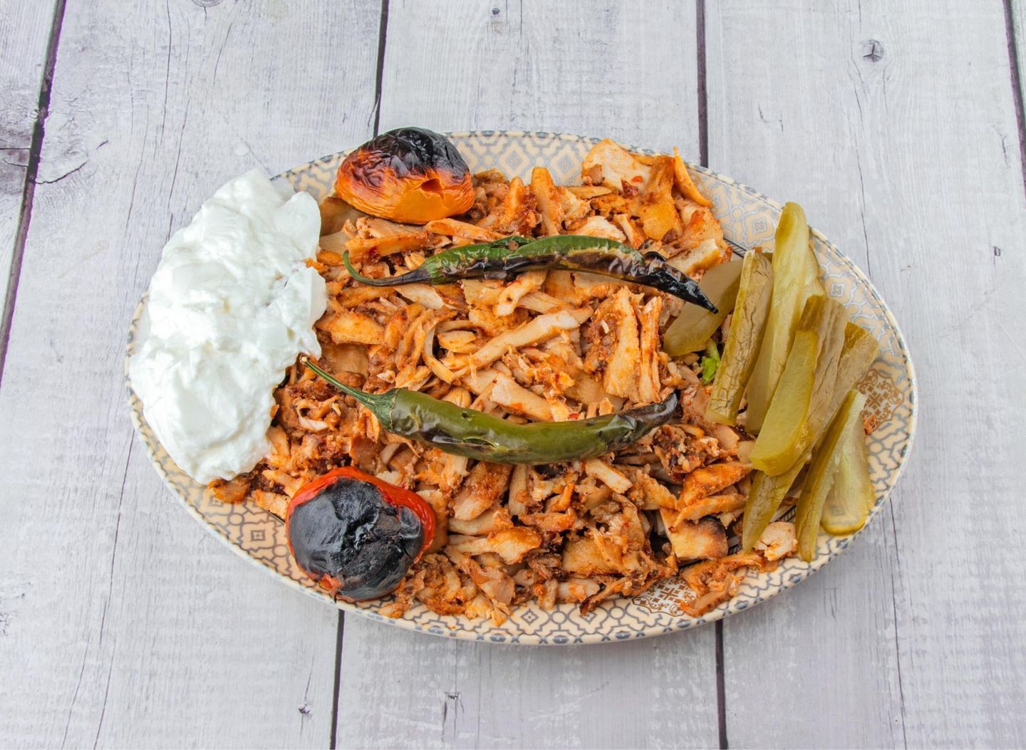 Shawarma Plate Small - Without Cheese
