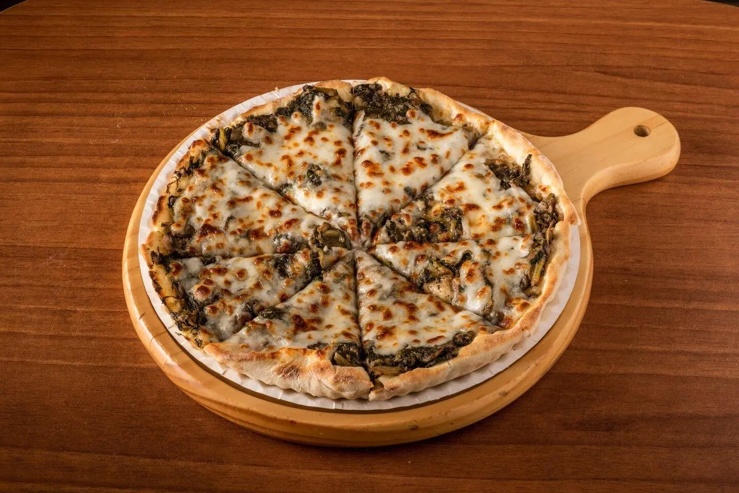 Spinach Vegetable And Cheese Pizza - Small
