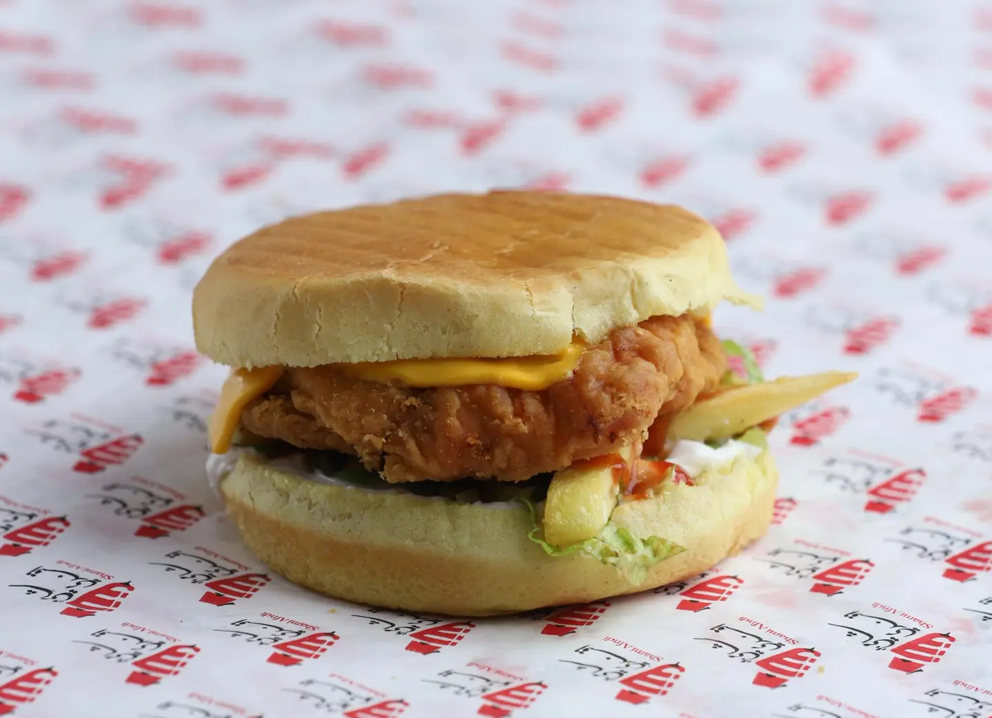 برجر دجاج - بدون جبن