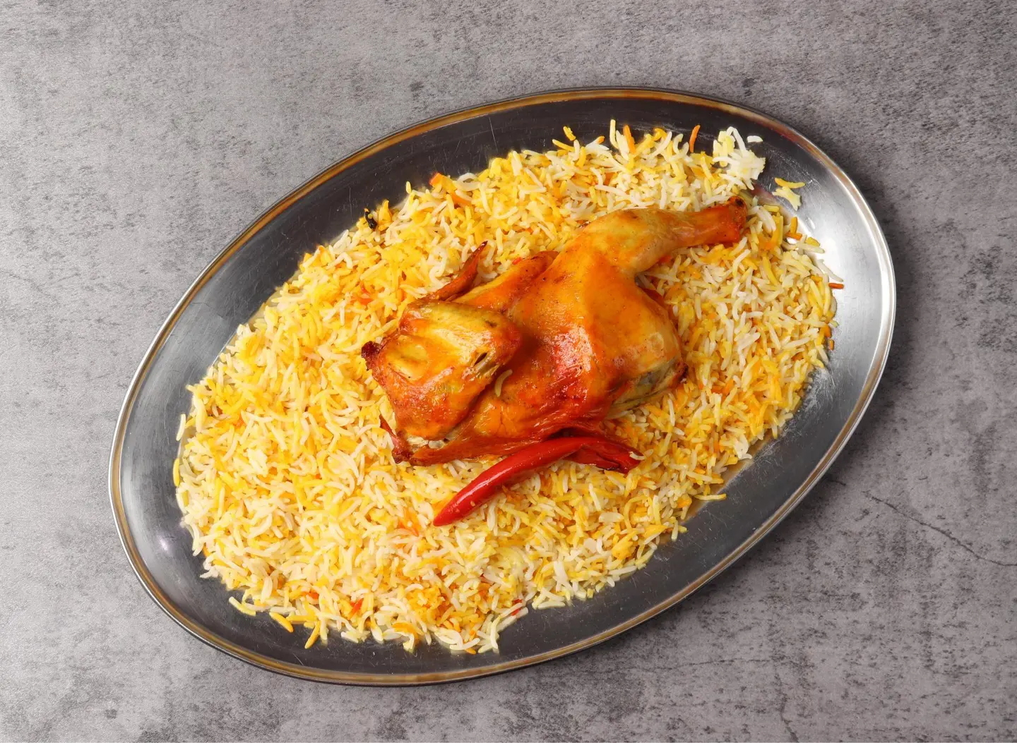 نصف حبة دجاج مندي - سادة