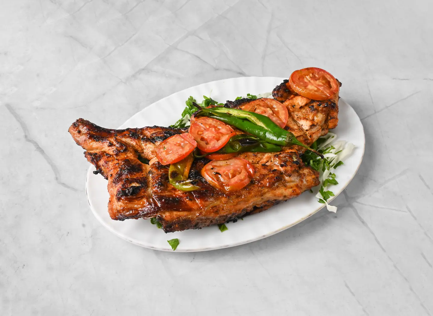 دجاج على الفحم بدون أرز - نص كيلو