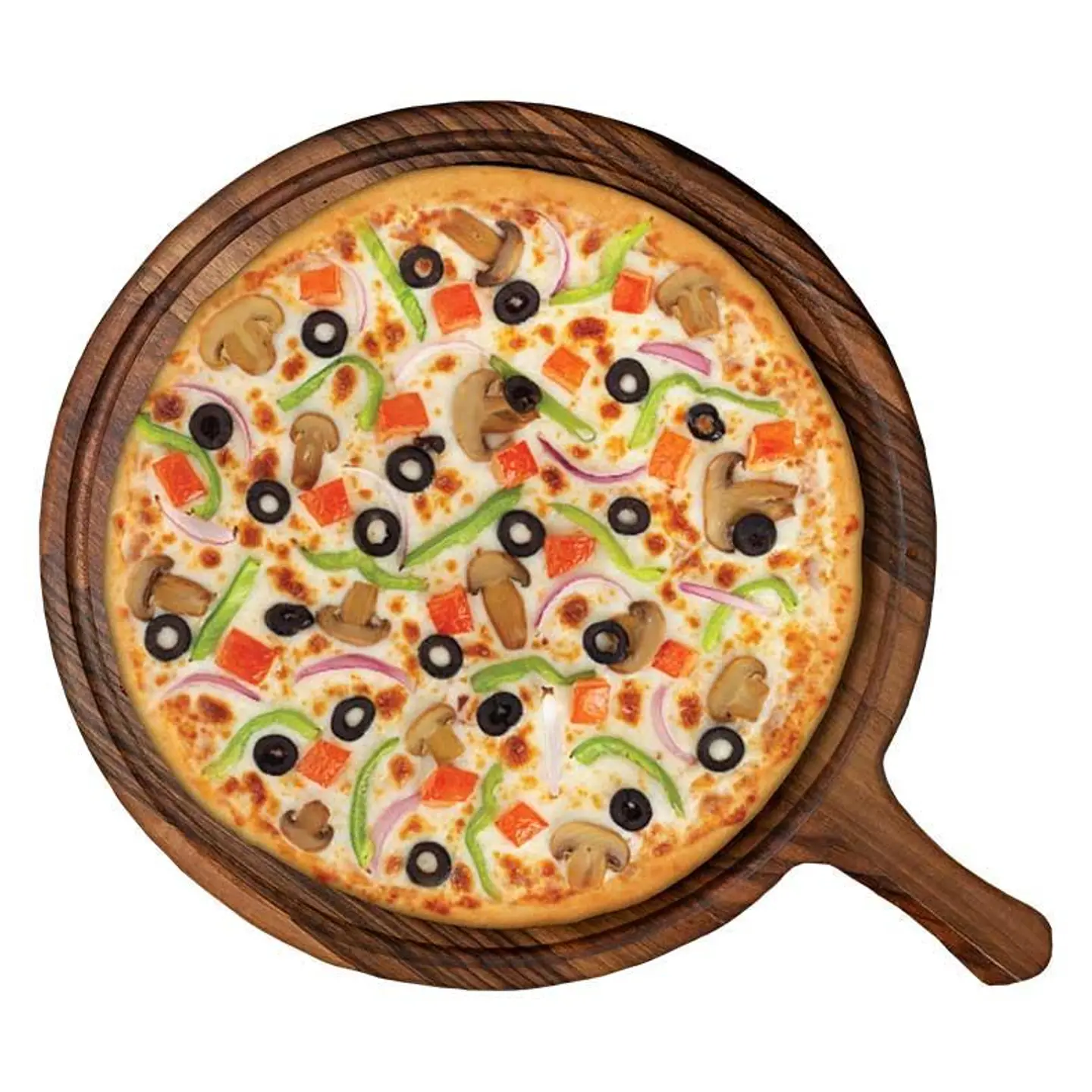 Vegetable Pizza With Liquid Cheese - Medium