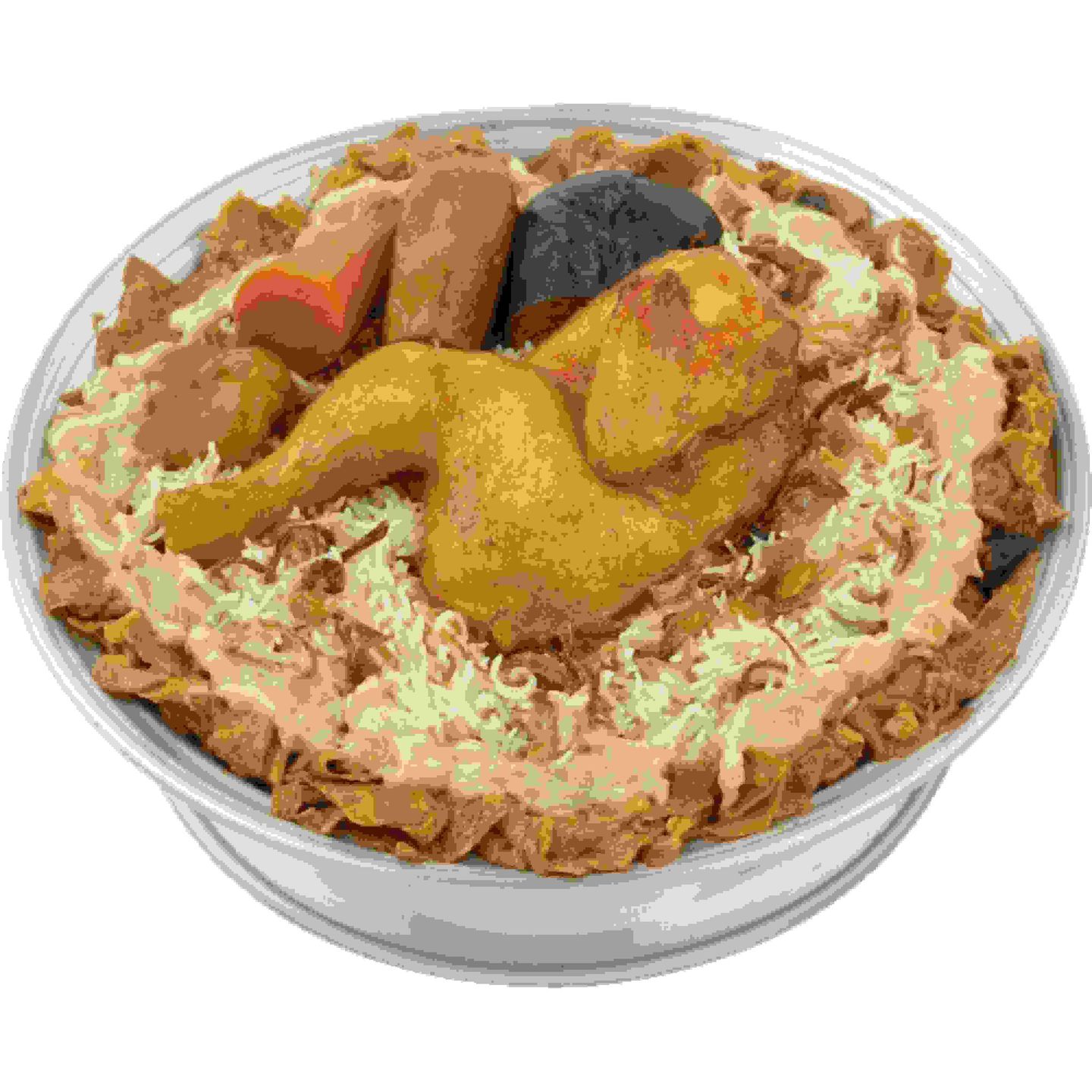 دجاج مثلوثة - نص حبة دجاج