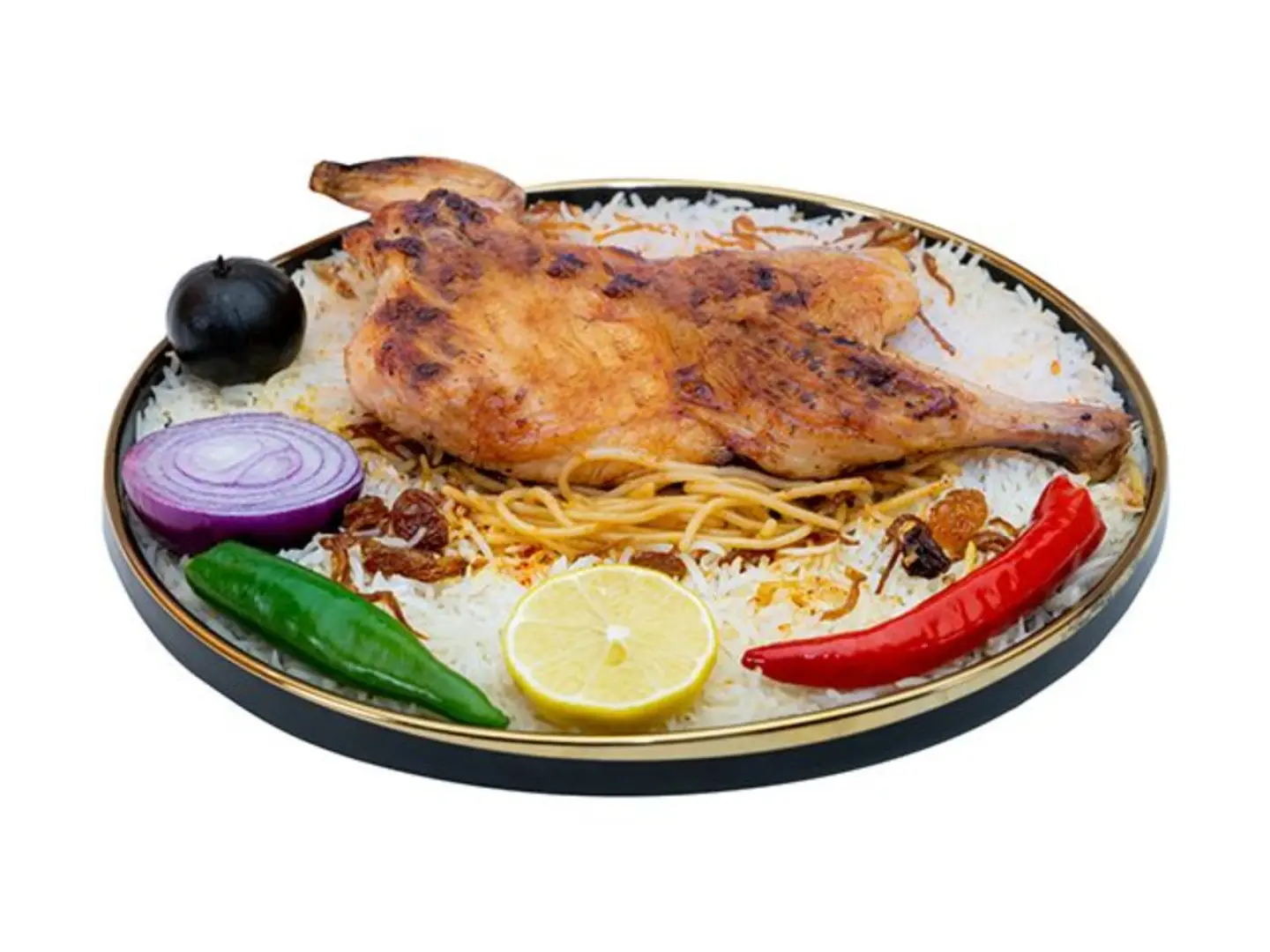ربع دجاج مظبي - ارز بشاور
