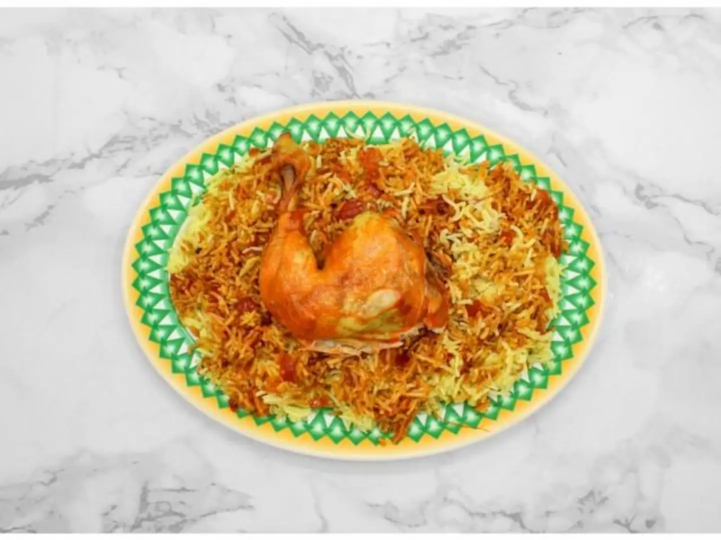 كبسة حساوية - ربع دجاجة