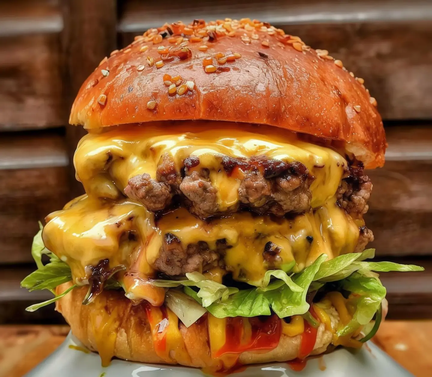 Grilled Fresh Beef Burger - Large