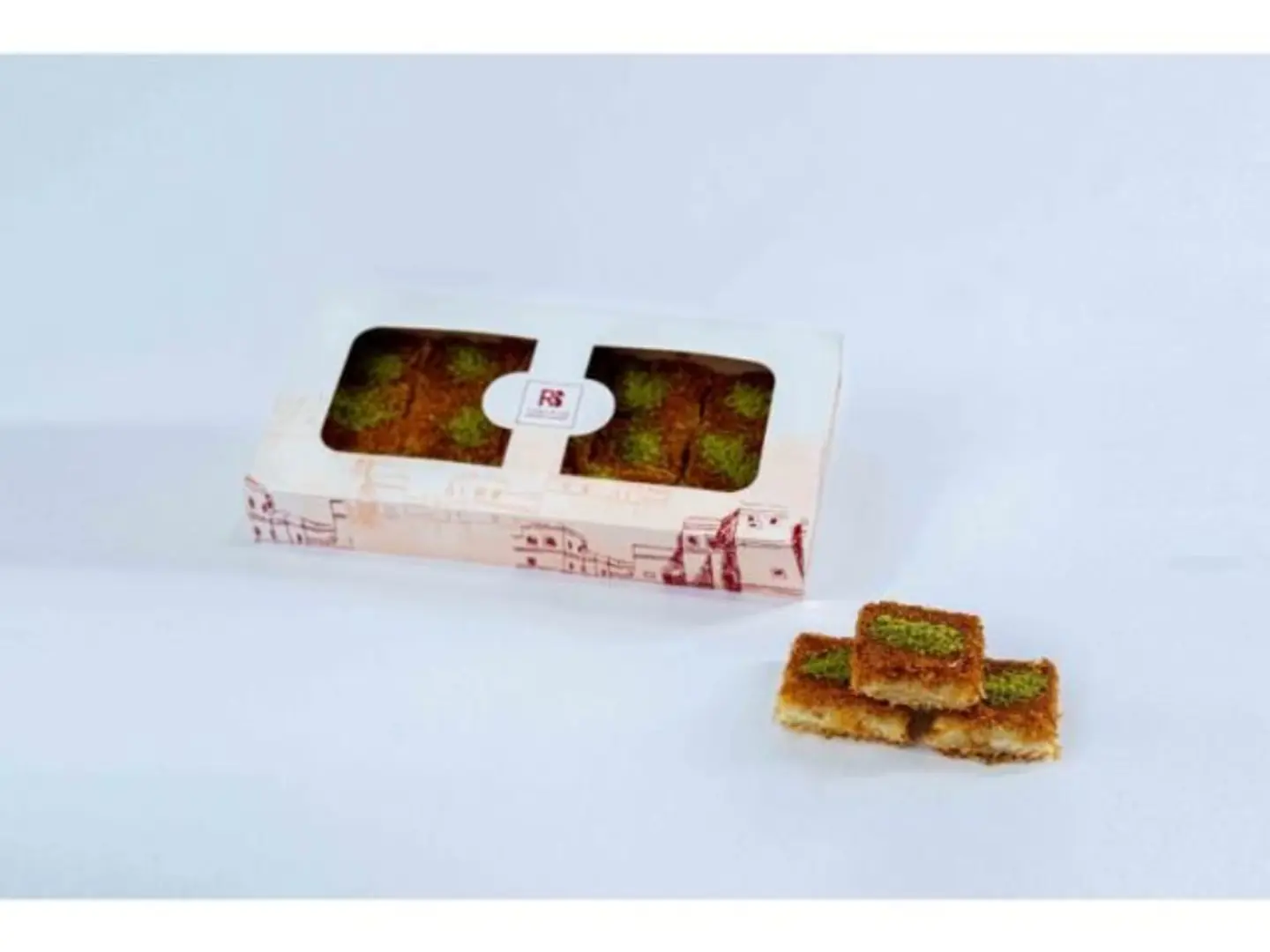 كنافة اكواب خشنة بالقشطة - نصف كيلو