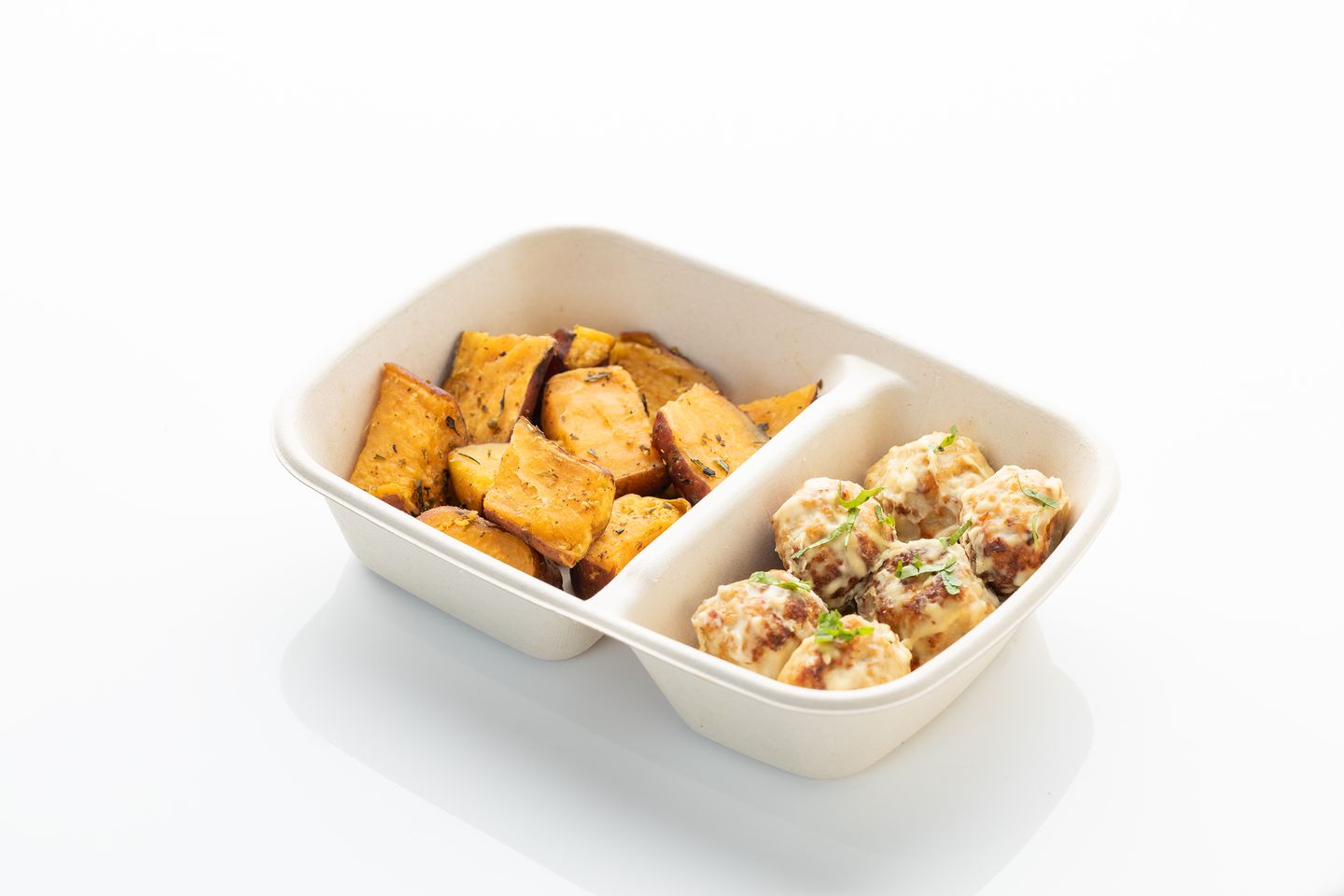 Creamy Chicken Balls 150 G - White Rice 150 Gm